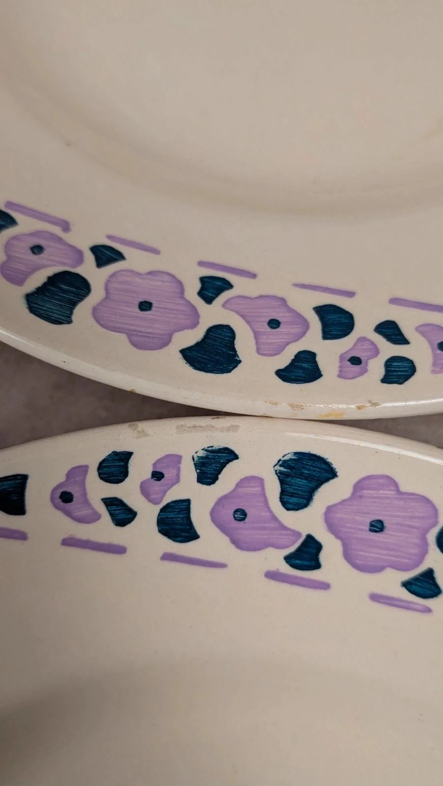 Lot 8 assiettes à dessert Longchamp Terre de Fer modèle Cannes – photo 8